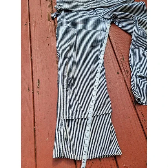 Vintage Sledge’s Hickory Striped Overalls Workwear 1950s Sanforized 60s Railroad